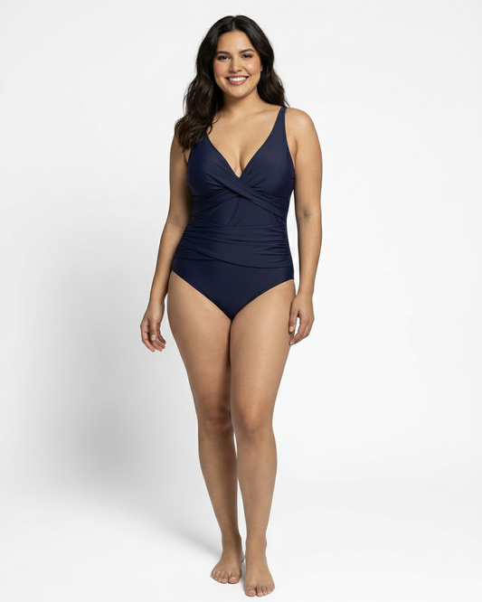 Contour Wrap One-Piece Swimsuit